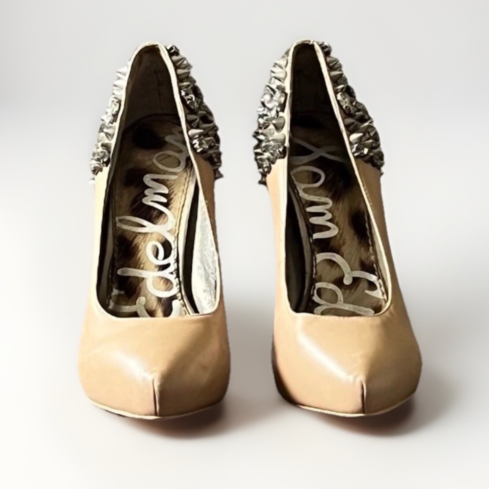 Sam Edelman LORISSA Leather Studded Heels - Picture 4 of 9